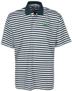 Oxford NCAA Wayne State University Men's Bar Stripe Golf Polo, Hunter/White, 3X Large  Sports Fan Polo Shirts  Clothing