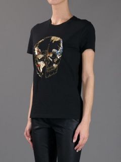 Alexander Mcqueen Embellished Skull T shirt