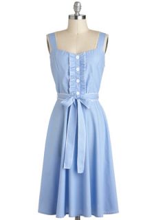 About the Musician Dress in Sky  Mod Retro Vintage Dresses