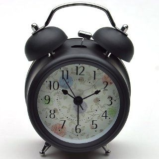 Sinceda Sweep Quiet Bedside Westclox Big Ben Twin Bell Battery Quartz Analog Alarm Clock (Black)  
