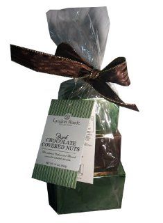 Lyndon Reede Collections Dark Chocolate Covered Nuts Christmas Holiday Gift Tower  Candy And Chocolate Covered Nut Snacks  Grocery & Gourmet Food