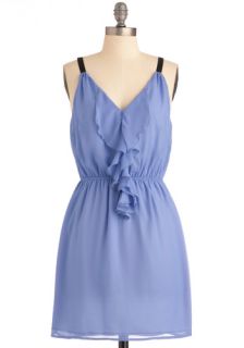 Look to the Future Dress in Periwinkle  Mod Retro Vintage Dresses