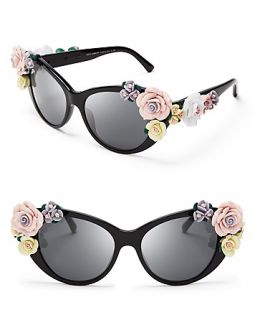 Dolce&Gabbana Oversized Floral Cat Eye Sunglasses's