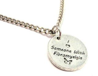 I Love Someone with Fibromyalgia 18" Chain Fashion Necklace ChubbyChicoCharms Jewelry