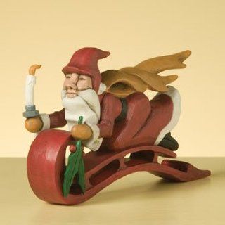 Soon Would Be There Demdaco Santa on Sled Figurine No. 12459   Holiday Figurines