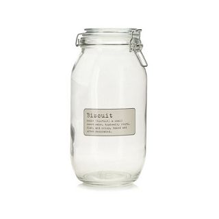 J by Jasper Conran Designer glass Biscuit storage jar