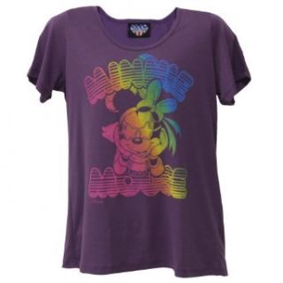 Minnie Mouse   Neon Juniors Boyfriend T Shirt Clothing