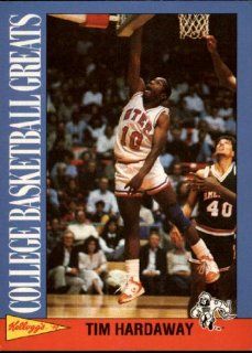 1992 Kelloggs Company   Tim Hardaway   College Basketball Greats Card # 14 Sports & Outdoors