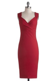 Lady Love Song Dress in Ruby  Mod Retro Vintage Dresses