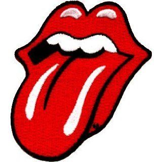 Bgelbild Aufbgler Aufnher Rolling Stones Tongue 2 7/8" x 3 1/4" Embroidered Emblem Firmenemblem Produktion Thailndisch Motorrad