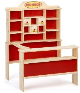 Eichhorn 100002543   Holz Kaufladen mit Schubladen und Theke, 93x79x23 cm Spielzeug