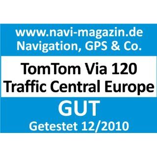 TomTom Via 120 Central Europe Traffic Navigationssystem (11 cm (4,3 Zoll) Display, TMC, Bluetooth, Sprachsteuerung, Parkassistent, IQ Routes, Europa 19) Navigation & Car HiFi