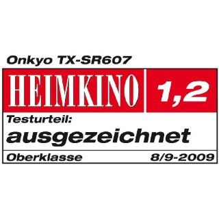 Onkyo TX SR 607 7.2 AV Receiver (Dolby Pro Logic Iiz, 6x HDMI 1.3a IN, 1080i Upscaling, Dolby TrueHD, DTS HD) silber Heimkino, TV & Video