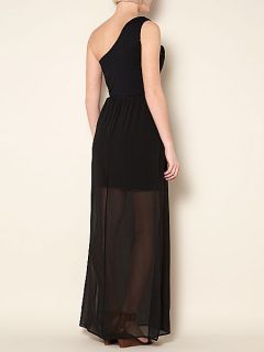 Therapy Dress one shoulder split maxi