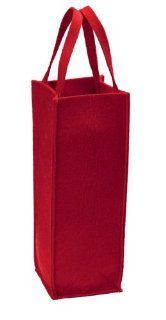 Filztasche rot im Format 33x11x11 cm, zum Verpacken von Weinflaschen,   verpackt per Stck   Preis per Stck Bürobedarf & Schreibwaren