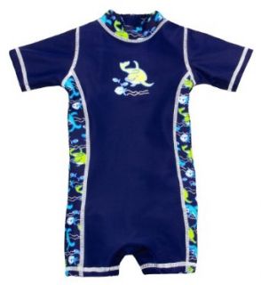 Olibia Mar Baby  / Kleinkinder Badebekleidung Einteiler mit UV Schutz 50+ und Oeko Tex 100 Zertifizierung in blau Bekleidung