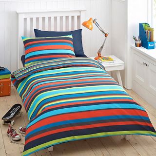Boys blue Bright Stripe bedding set