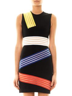 Colour block multi stripe dress  Christopher Kane  MATCHESFA