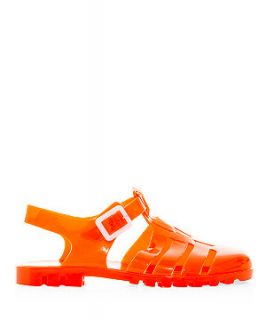Orange Chunky Jelly Sandals