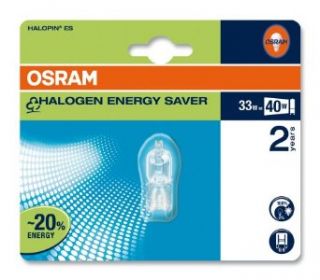 Osram 41004B1 Halopin Energy Saver G9 klar 66733 ES Halogenlampe 33W/230V Beleuchtung