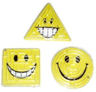 Pack von 3 Smiley labyrinth ball rtseln   Groen Mdchen und Jungen Feiern Beute Sack Fllstoffe Spielzeug