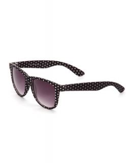 Black Polka Dot Retro Sunglasses