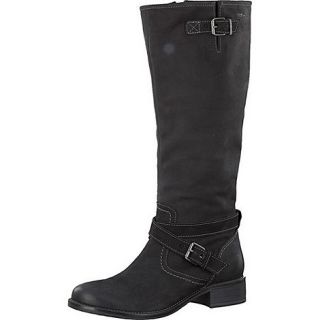 Tamaris Black high boots with feature wrap around straps