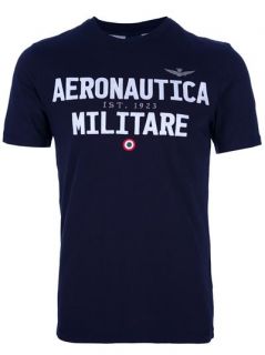 Aeronautica Militare Brand Print T shirt