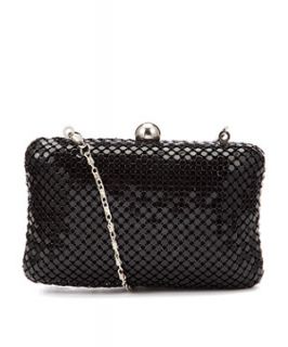 Ruby Prom Black Jennifer Chainmail Clutch