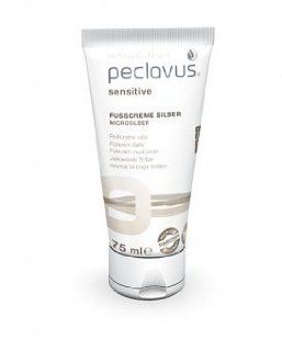 Peclavus Sensitive Fucreme Silber Fupflegecreme, antibakteriell, 75 ml Parfümerie & Kosmetik