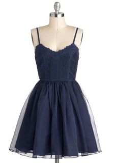 Receiving Line Dress in Navy  Mod Retro Vintage Dresses