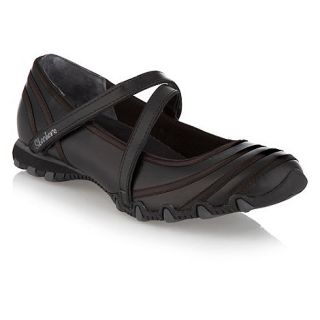 Skechers Black bikers ribboneer pumps