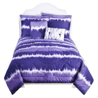 Tie Dye Comforter Set   Purple (Twin)