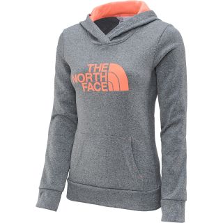 THE NORTH FACE Womens Fave Hoodie   Size XS/Extra Small, Heather Grey/orange