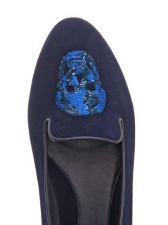 Sequin skull slippers  Alexander McQueen