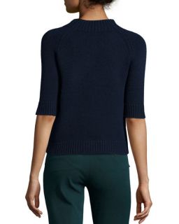 Theory Jodi B Half Sleeve Cashmere Sweater