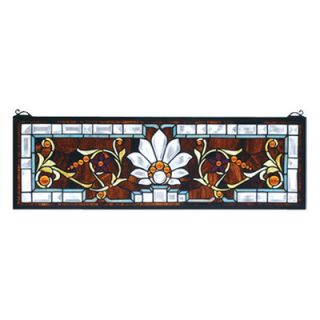 Meyda Tiffany Victorian Beveled Ellsinore Transom Stained Glass Window