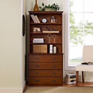 Crosley Valley Forge Double File Cabinet with Optional Hutch   File Cabinets