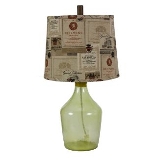 A Homestead Shoppe Napa Table Lamp   Wine Label Shade   Table Lamps