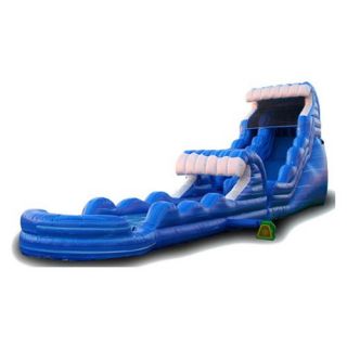 EZ Inflatables 22 ft. Tsunami Blue Marble Water Slide   Commercial Inflatables