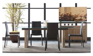 Star Interantional Furniture Trave 5 Piece Dining Table Set with Luca Chairs   Kitchen & Dining Table Sets