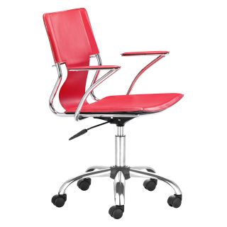 Zuo Modern Trafico Office Chair   Red   Desk Chairs