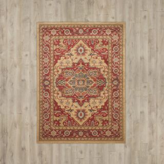 Astoria Grand Clarion Red/Natural Area Rug