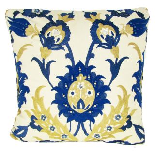 Design Accents Kutch Natural Blue Pillow   Decorative Pillows