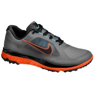Nike Mens FI Impact Black/ Grey/ Orange Golf Shoes   16943050