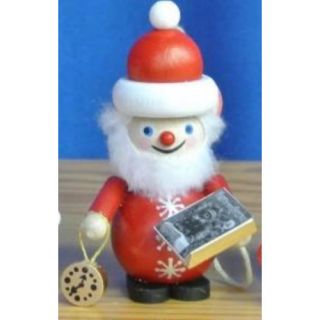 Steinbach Santa with The Night Before Christmas Book German Wooden