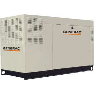Generac GUARDIAN Commercial Series Liquid-Cooled Standby Generator — 60 kW, 120/240 Volts, NG, Model# QT06024ANSX