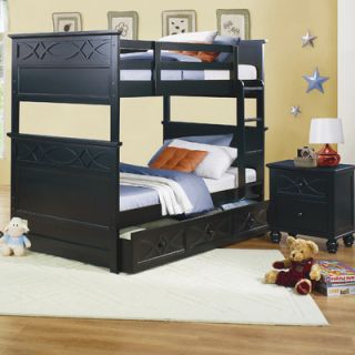 Woodbridge Home Designs Sanibel Twin Bunk Bed with Built In Ladder and