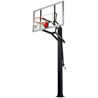 Goalrilla GS II In Ground Basketball System   60 Inch Glass Backboard   Basketball Hoops