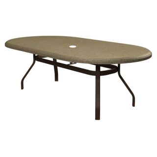 Homecrest Faux Granite Oval Patio Dining Table   Patio Dining Tables